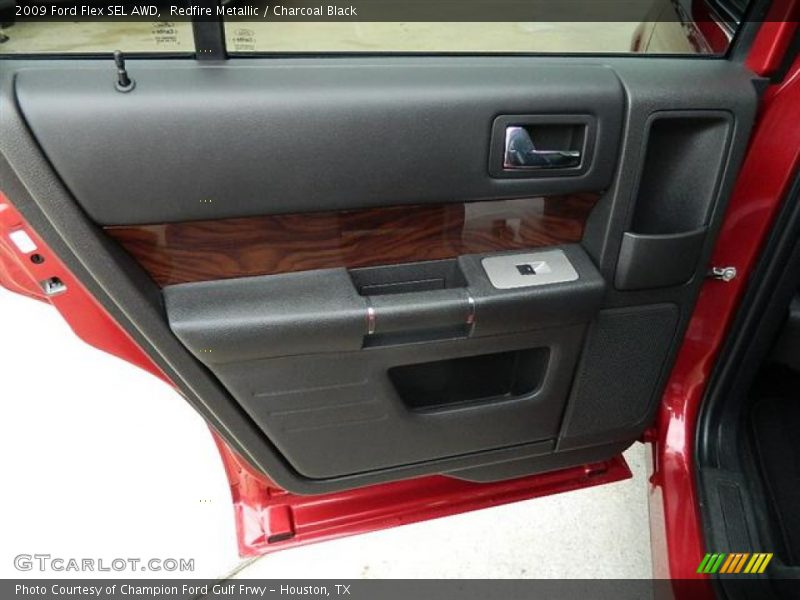 Redfire Metallic / Charcoal Black 2009 Ford Flex SEL AWD