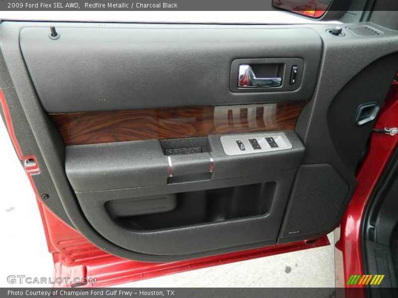 Redfire Metallic / Charcoal Black 2009 Ford Flex SEL AWD