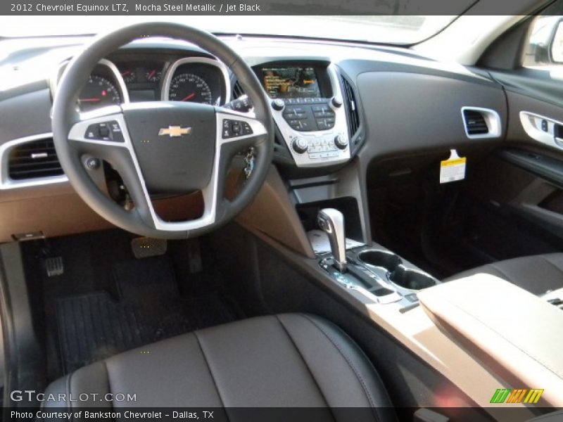 Mocha Steel Metallic / Jet Black 2012 Chevrolet Equinox LTZ