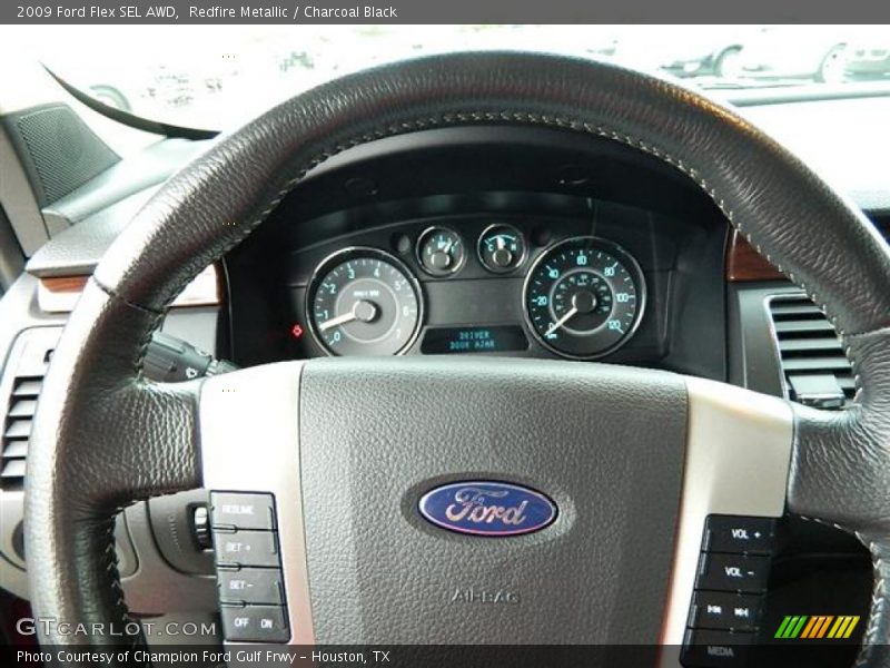 Redfire Metallic / Charcoal Black 2009 Ford Flex SEL AWD
