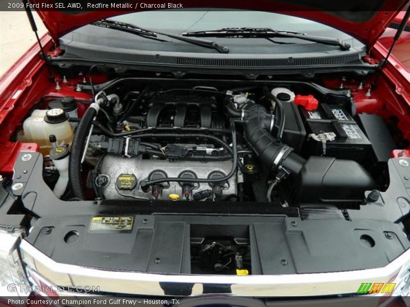 Redfire Metallic / Charcoal Black 2009 Ford Flex SEL AWD