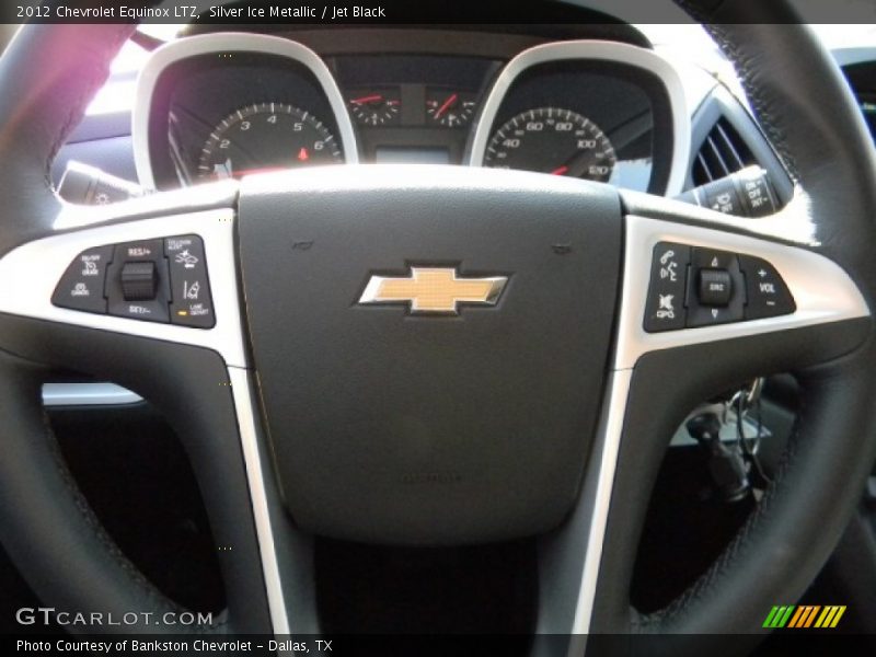 Silver Ice Metallic / Jet Black 2012 Chevrolet Equinox LTZ