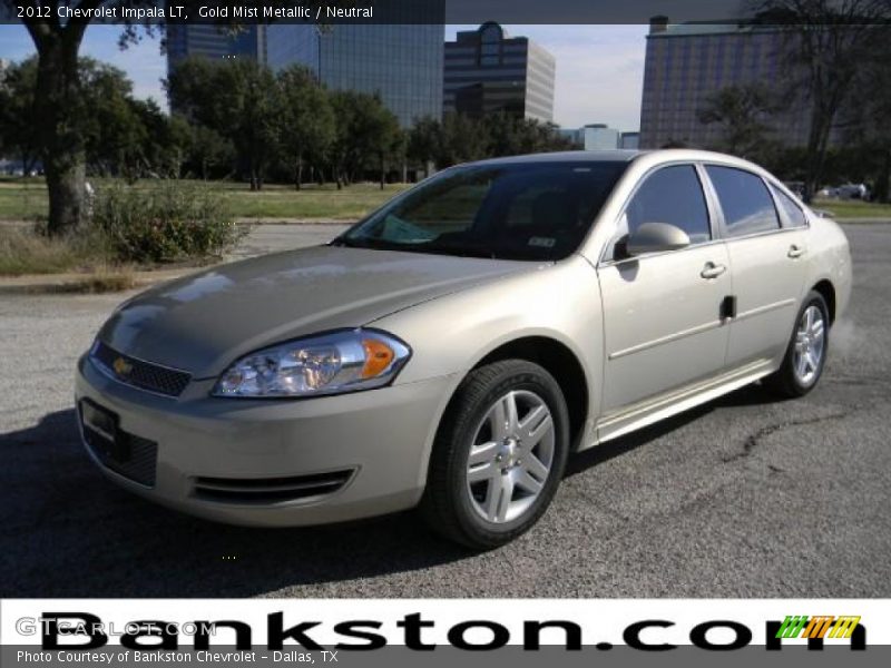 Gold Mist Metallic / Neutral 2012 Chevrolet Impala LT