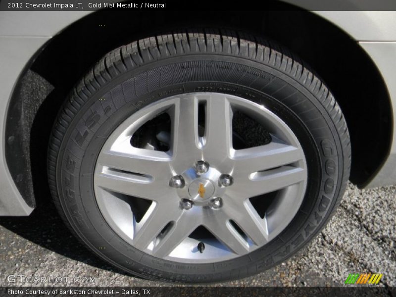 Gold Mist Metallic / Neutral 2012 Chevrolet Impala LT