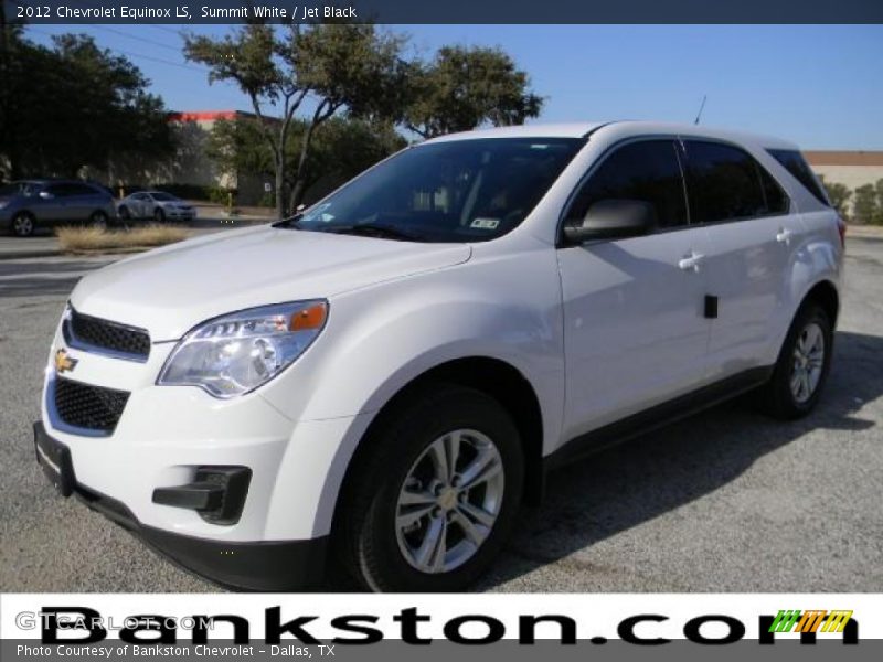 Summit White / Jet Black 2012 Chevrolet Equinox LS