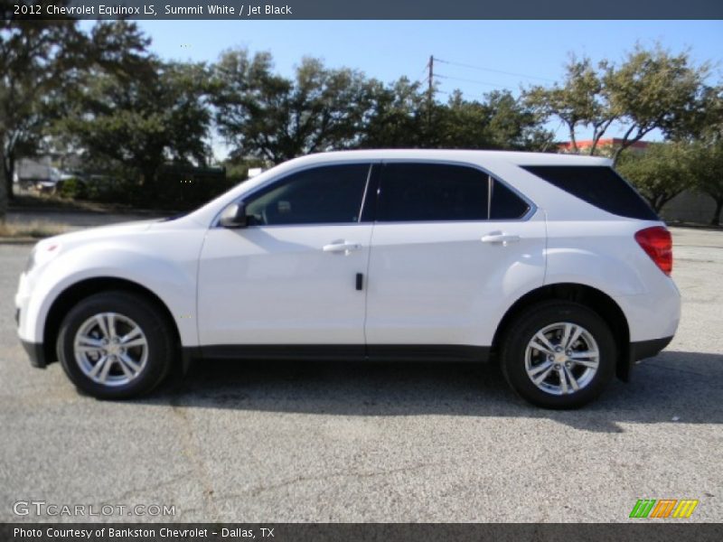 Summit White / Jet Black 2012 Chevrolet Equinox LS
