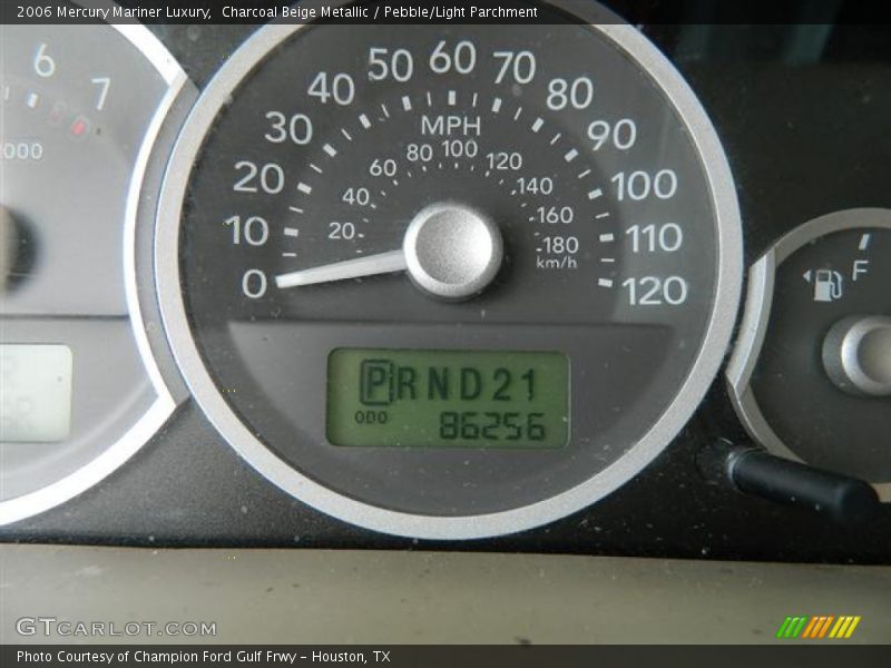Charcoal Beige Metallic / Pebble/Light Parchment 2006 Mercury Mariner Luxury