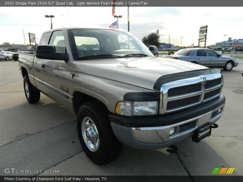 Light Almond Pearl Metallic / Camel/Tan 2002 Dodge Ram 2500 SLT Quad Cab