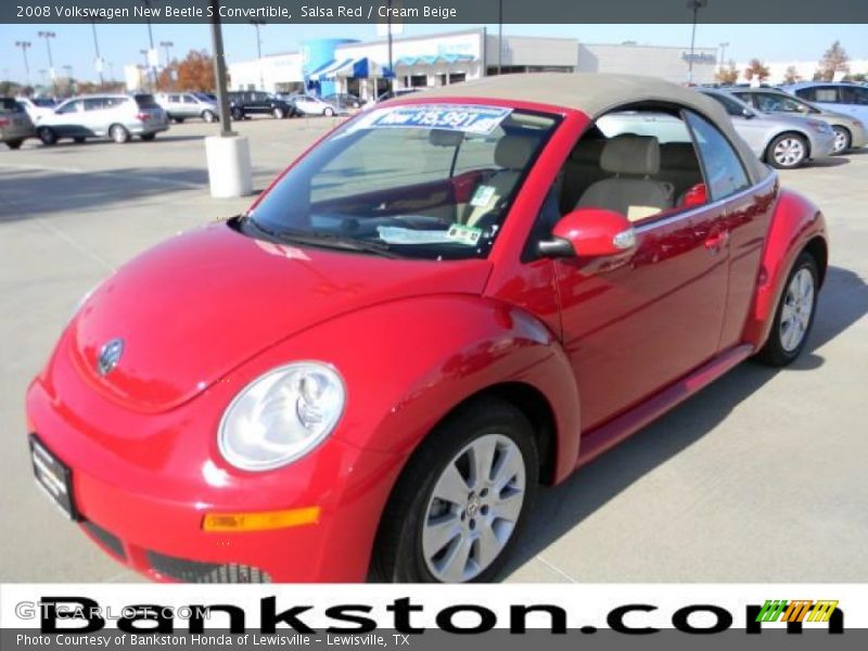 Salsa Red / Cream Beige 2008 Volkswagen New Beetle S Convertible