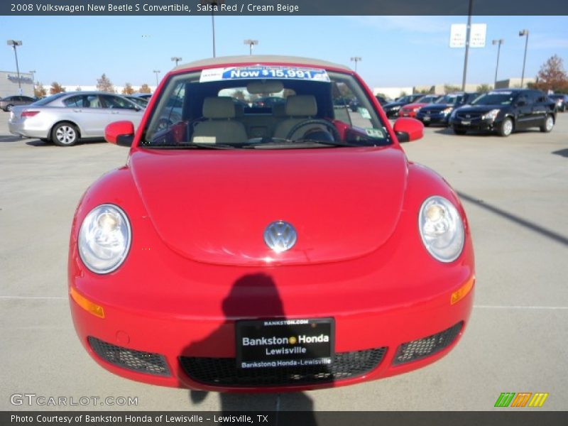 Salsa Red / Cream Beige 2008 Volkswagen New Beetle S Convertible