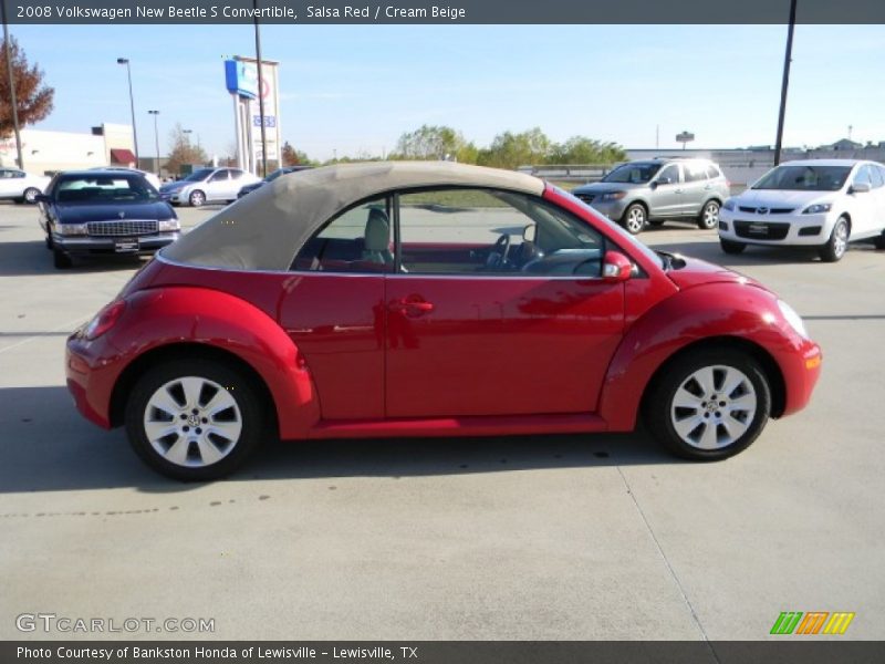 Salsa Red / Cream Beige 2008 Volkswagen New Beetle S Convertible