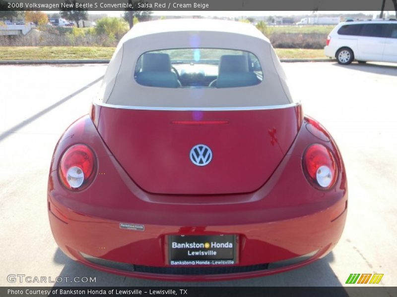 Salsa Red / Cream Beige 2008 Volkswagen New Beetle S Convertible