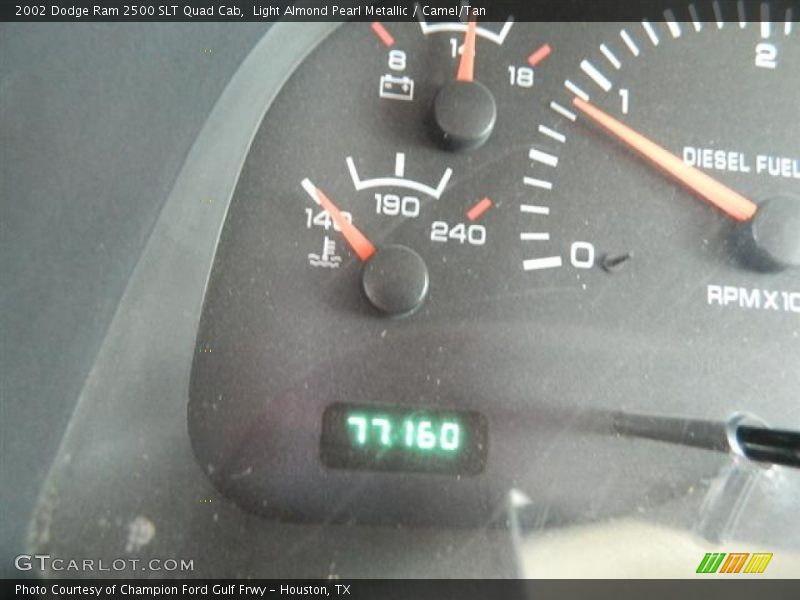 Light Almond Pearl Metallic / Camel/Tan 2002 Dodge Ram 2500 SLT Quad Cab