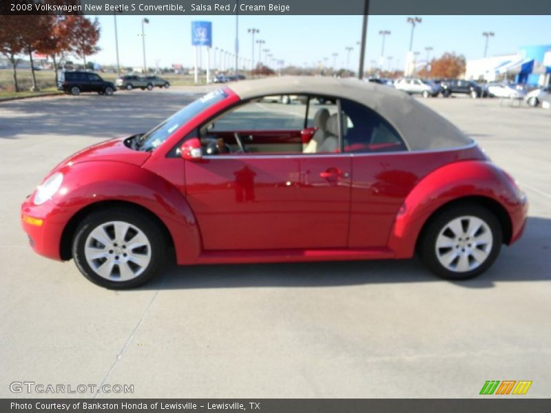 Salsa Red / Cream Beige 2008 Volkswagen New Beetle S Convertible