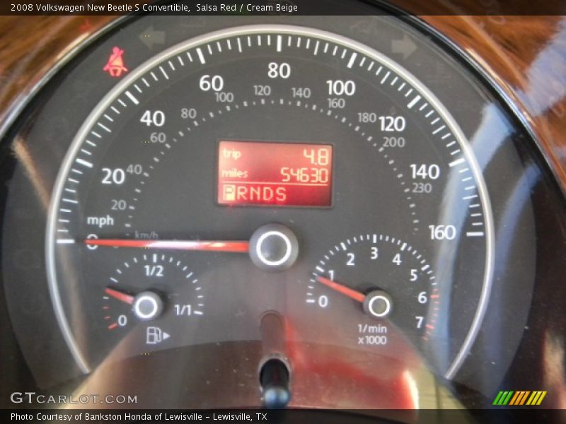 Salsa Red / Cream Beige 2008 Volkswagen New Beetle S Convertible