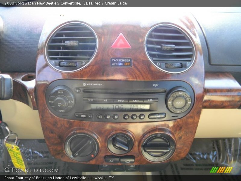 Salsa Red / Cream Beige 2008 Volkswagen New Beetle S Convertible