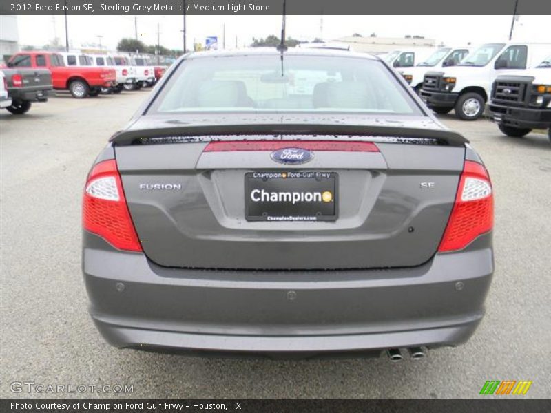 Sterling Grey Metallic / Medium Light Stone 2012 Ford Fusion SE
