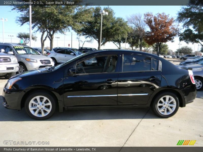 Super Black / Beige 2012 Nissan Sentra 2.0 SL