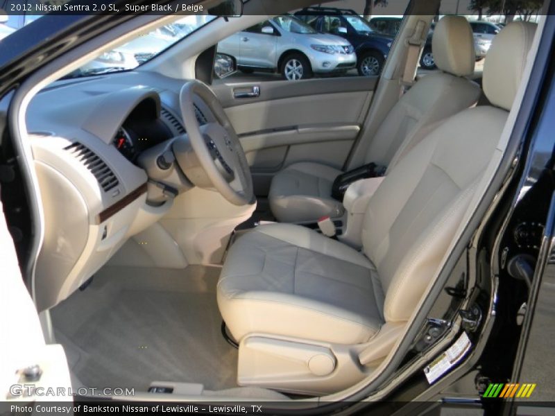 Super Black / Beige 2012 Nissan Sentra 2.0 SL