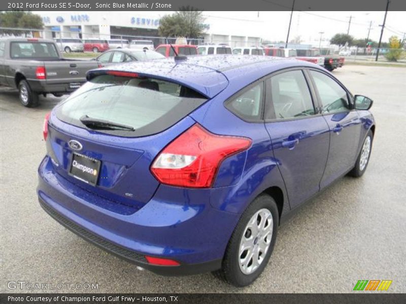 Sonic Blue Metallic / Stone 2012 Ford Focus SE 5-Door