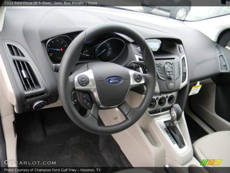 Sonic Blue Metallic / Stone 2012 Ford Focus SE 5-Door