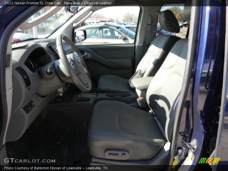Navy Blue / Charcoal Leather 2011 Nissan Frontier SL Crew Cab
