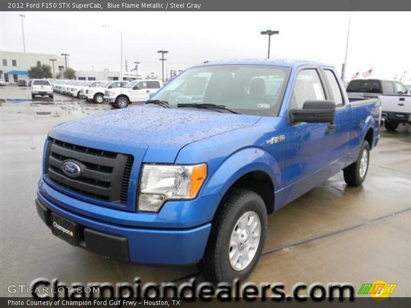Blue Flame Metallic / Steel Gray 2012 Ford F150 STX SuperCab