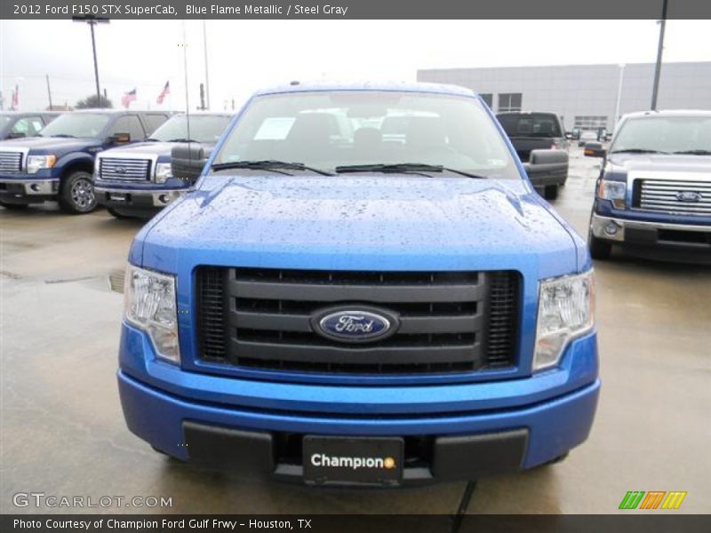 Blue Flame Metallic / Steel Gray 2012 Ford F150 STX SuperCab