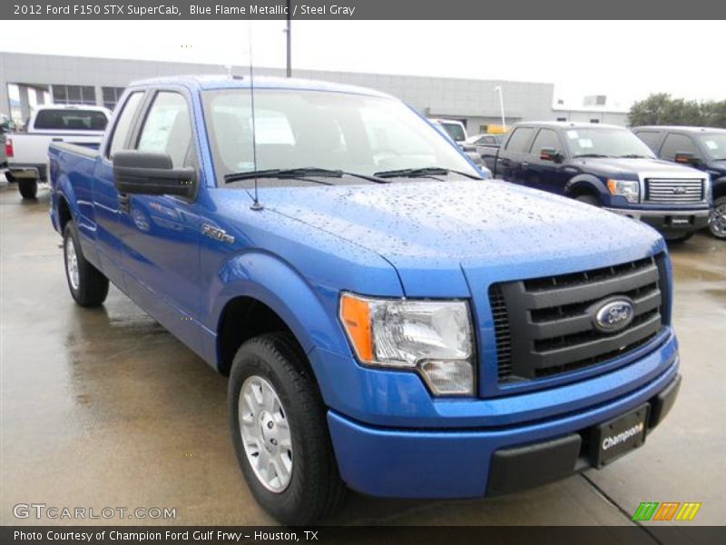 Blue Flame Metallic / Steel Gray 2012 Ford F150 STX SuperCab