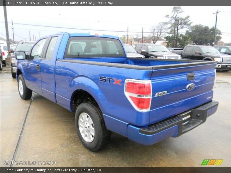 Blue Flame Metallic / Steel Gray 2012 Ford F150 STX SuperCab