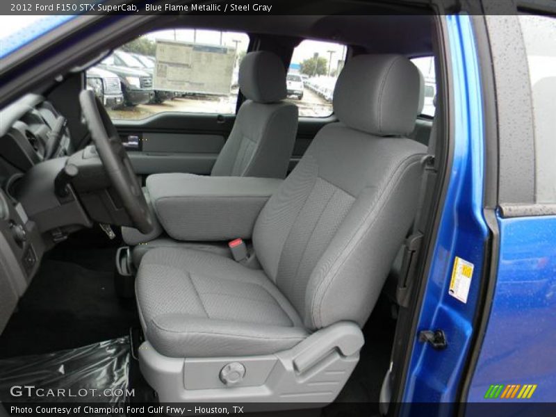 Blue Flame Metallic / Steel Gray 2012 Ford F150 STX SuperCab