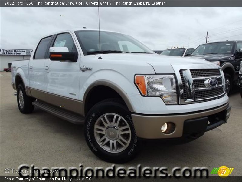 Oxford White / King Ranch Chaparral Leather 2012 Ford F150 King Ranch SuperCrew 4x4