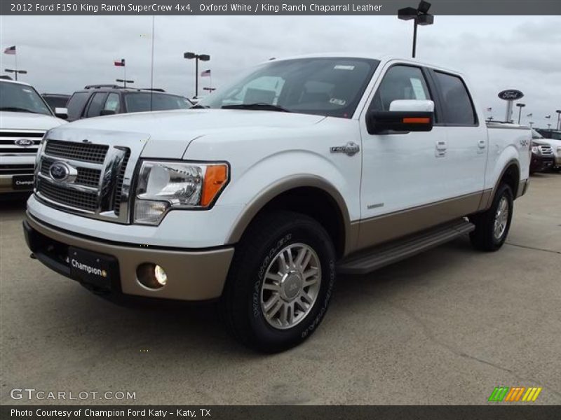 Oxford White / King Ranch Chaparral Leather 2012 Ford F150 King Ranch SuperCrew 4x4