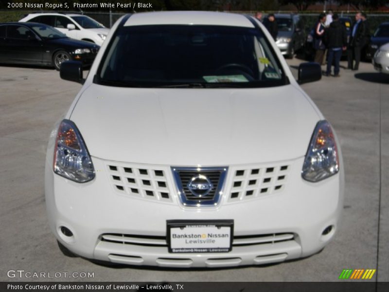Phantom White Pearl / Black 2008 Nissan Rogue S