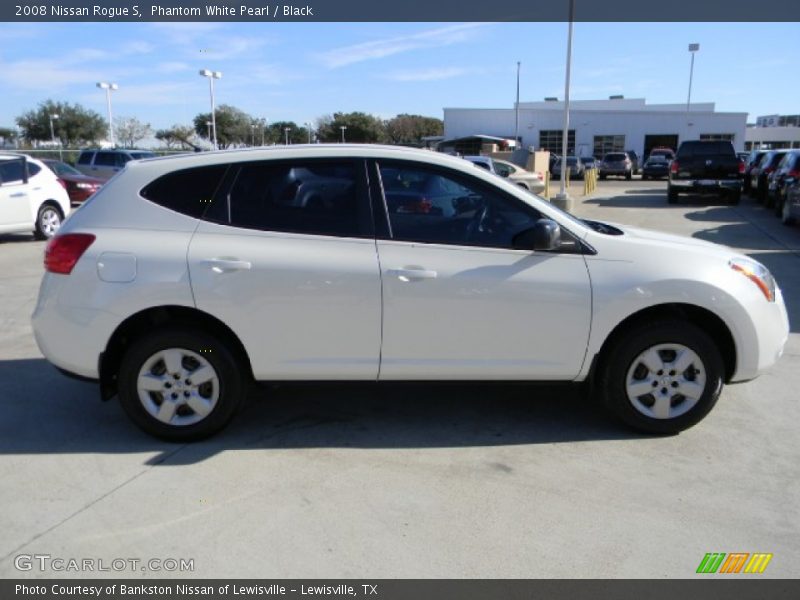Phantom White Pearl / Black 2008 Nissan Rogue S