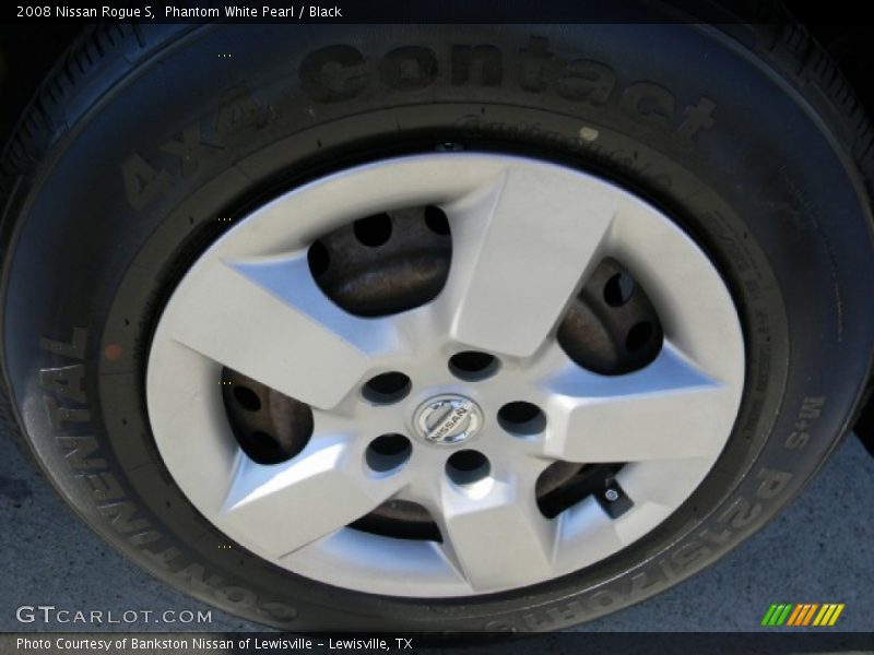 Phantom White Pearl / Black 2008 Nissan Rogue S