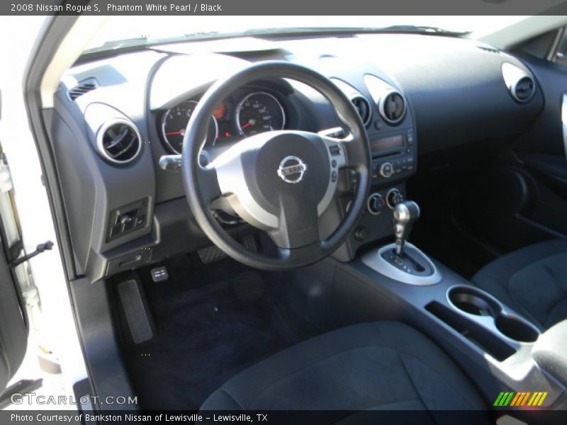 Phantom White Pearl / Black 2008 Nissan Rogue S