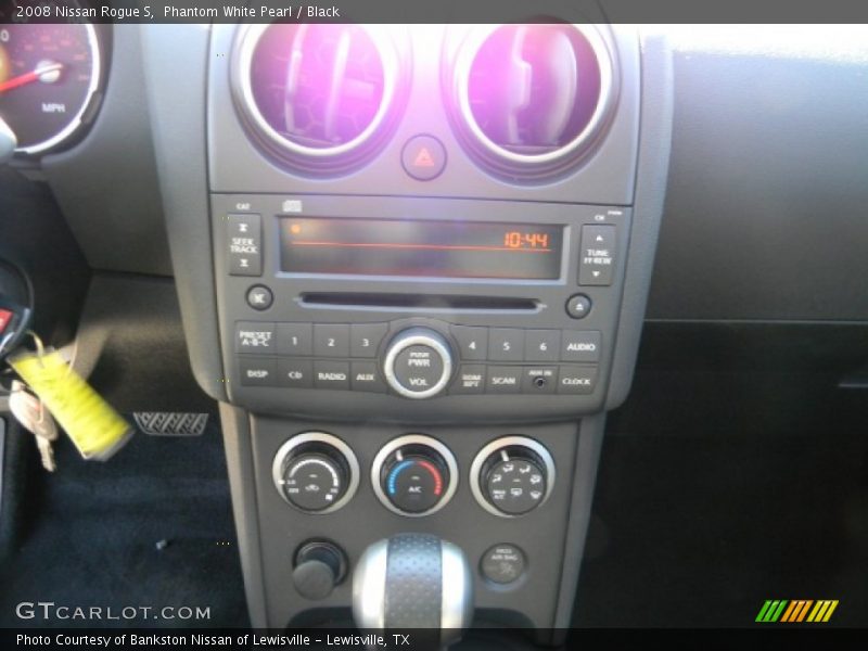 Phantom White Pearl / Black 2008 Nissan Rogue S