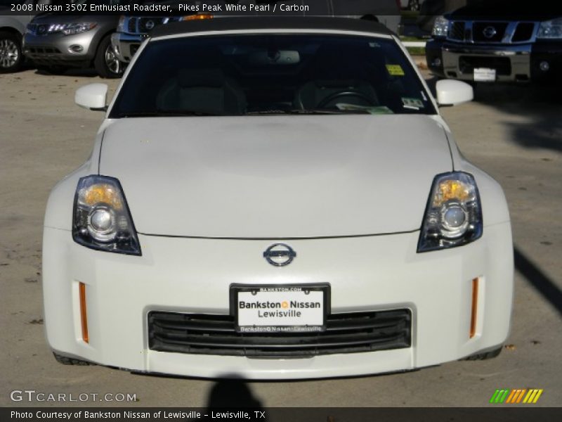 Pikes Peak White Pearl / Carbon 2008 Nissan 350Z Enthusiast Roadster