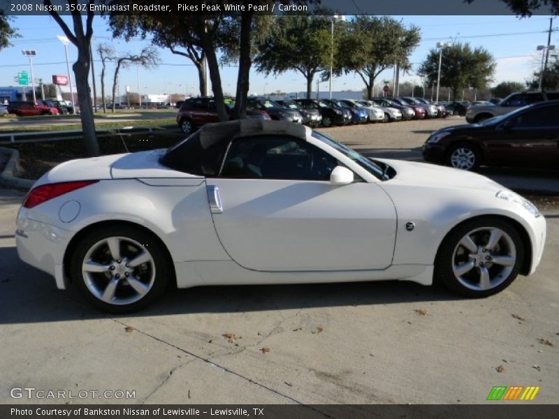 Pikes Peak White Pearl / Carbon 2008 Nissan 350Z Enthusiast Roadster