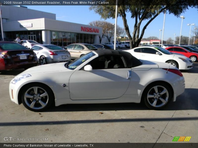 Pikes Peak White Pearl / Carbon 2008 Nissan 350Z Enthusiast Roadster