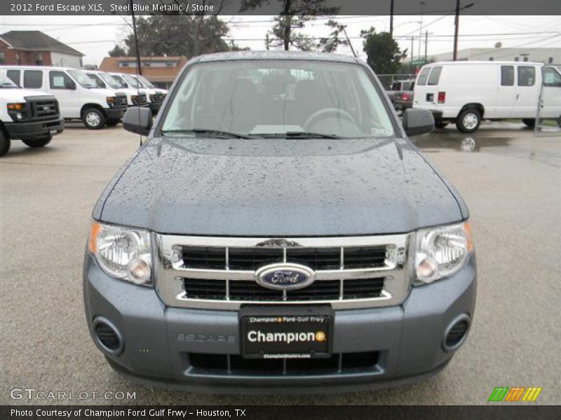 Steel Blue Metallic / Stone 2012 Ford Escape XLS