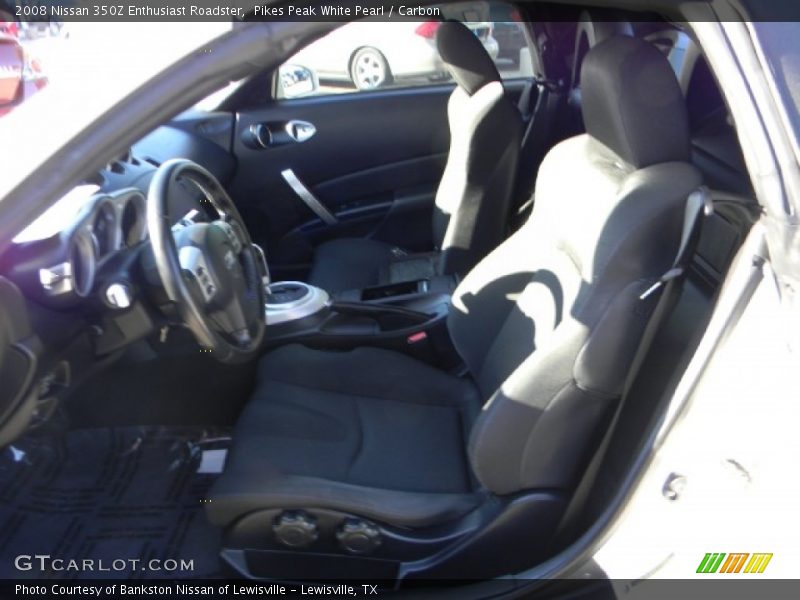 Pikes Peak White Pearl / Carbon 2008 Nissan 350Z Enthusiast Roadster