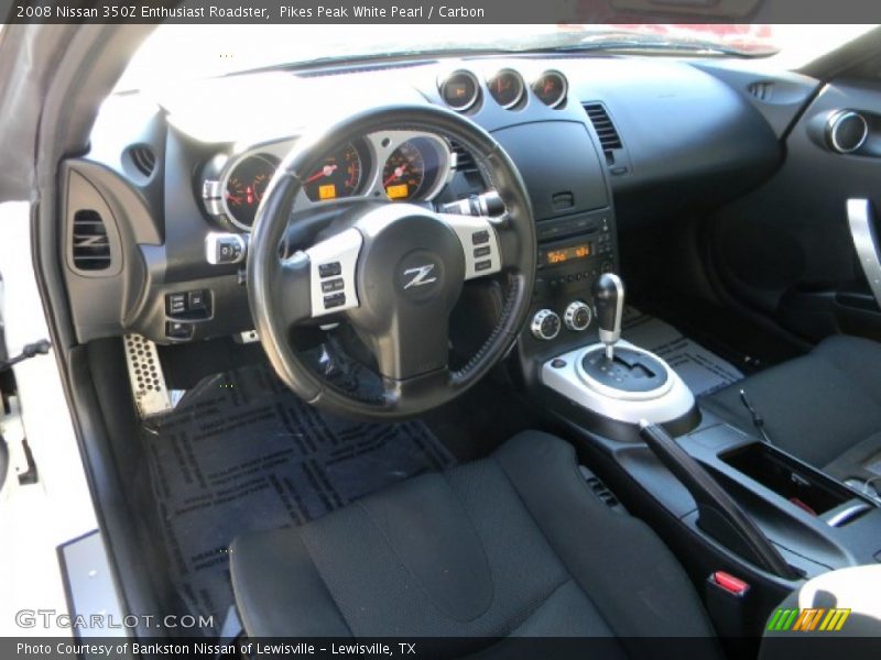 Pikes Peak White Pearl / Carbon 2008 Nissan 350Z Enthusiast Roadster