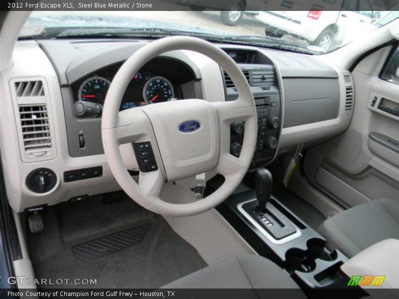 Steel Blue Metallic / Stone 2012 Ford Escape XLS