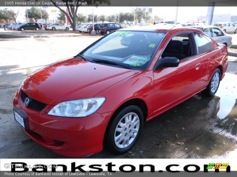 Rallye Red / Black 2005 Honda Civic LX Coupe