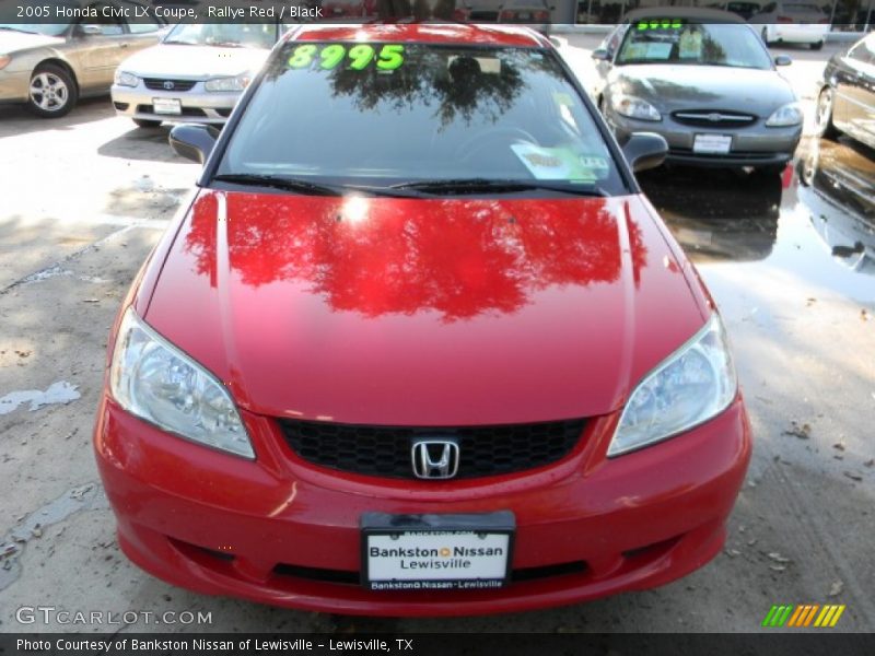 Rallye Red / Black 2005 Honda Civic LX Coupe