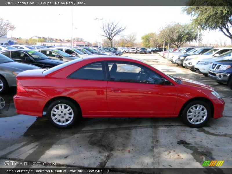Rallye Red / Black 2005 Honda Civic LX Coupe