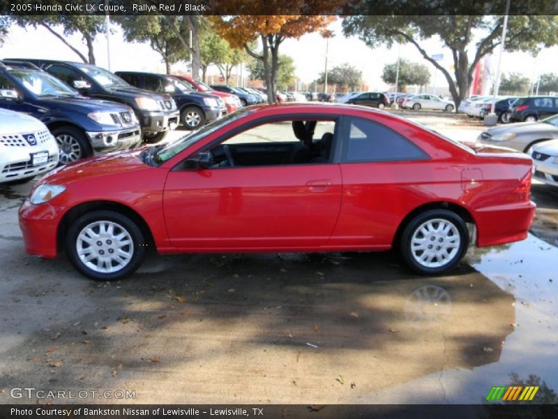 Rallye Red / Black 2005 Honda Civic LX Coupe
