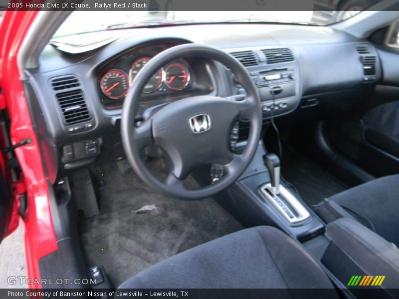Rallye Red / Black 2005 Honda Civic LX Coupe